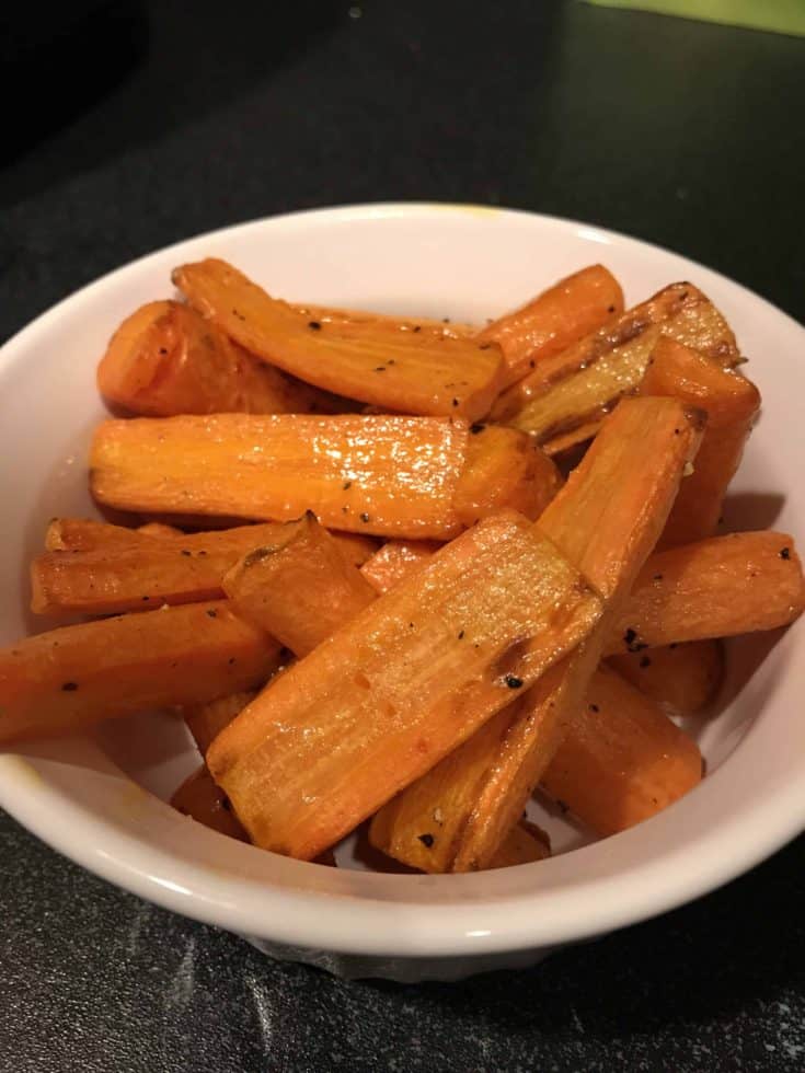 Simple Air Fried Roasted Carrots Paleo, Vegan, Whole30