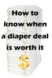 Stop overspending on diapers! Learn how to know when buying them is a good deal. It's more simple than you think. Use this one trick to save you from impulse buying on bad diaper deals. #baby #parenting #momlife