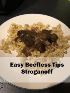 An easy spin on a classic Russian Stroganoff dish. Dinner can be ready in 20 minutes, but will leave your guests thinking you spent an hour or more. #dinner #delicious #food