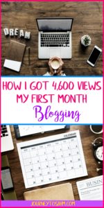 New blogger tips and tricks. Learn how I got 4,600 my first month blogging and how you can too. Increase views and where to focus on as a beginner blogger. #blogging #newblogger #life