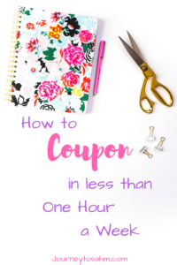 Couponing 101: Beginner Couponing Secrets in Less Time. Couponing for beginners. Includes a guide for coupon organization and how to coupon in less than one hour a week! Learn the basics of couponing with this tips and tricks to get you started! #save #money #couponing #momlife #saving