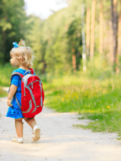 5 easy ways to educate your toddler with a backpack. Use exploratory play and imagination just using a simple backpack to fill your toddler's world with creativity. Includes 5 great toddler activities that increase knowledge and imaginative play for toddlers. #toddler #toddlerlife #parenting #familygoals #activities #sensoryactivities