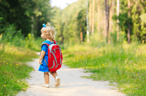 5 easy ways to educate your toddler with a backpack. Use exploratory play and imagination just using a simple backpack to fill your toddler's world with creativity. Includes 5 great toddler activities that increase knowledge and imaginative play for toddlers. #toddler #toddlerlife #parenting #familygoals #activities #sensoryactivities