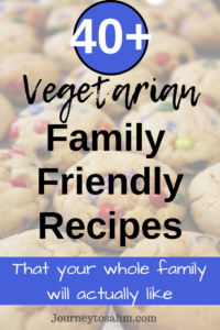 40+ Meatless Monday Family Recipes. Easy dinner recipes for the whole family. Includes main entrees, side dishes, desserts, and drinks. Vegetarian dinner ideas for quick dinners, family BBQs, on the go families, and more. Healthy meatless Monday meals included! #dinner #dinnerrecipes #vegetarian #vegetarianrecipes