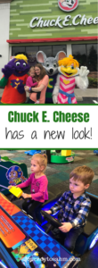 Chuck E. Cheese has a new look! Find out how they've updated their building inside and out and how your kids will have even more fun there. One of the fun activities for toddlers during the winter to keep them entertained all day! #ad #sponsored #games #chuckecheese