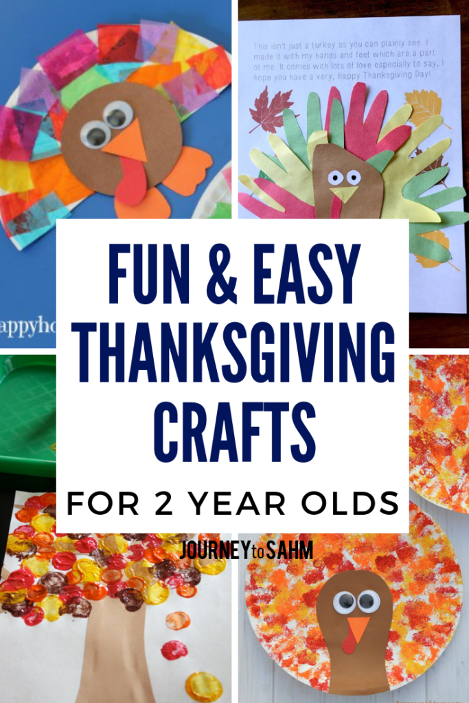 Fun and easy Thanksgiving crafts for 2 year olds. Get creative with crafts for toddlers. Include turkey crafts, autumn trees, and ways to be grateful. These DIY crafts are perfect to make for preschool and just to celebrate Thanksgiving Day! #kidscraft #kids