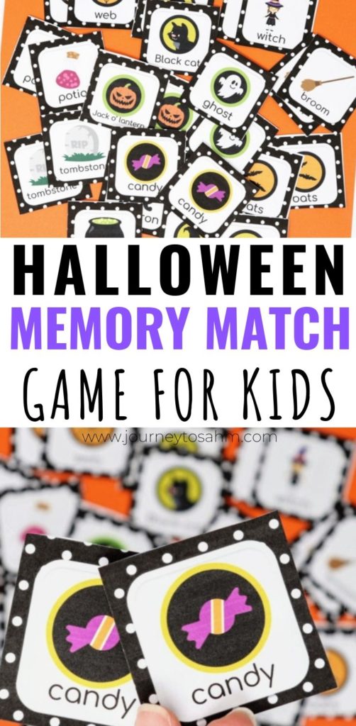 Halloween Memory Match Game for Kids