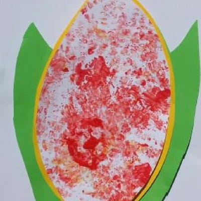 Painting with Corn Craft