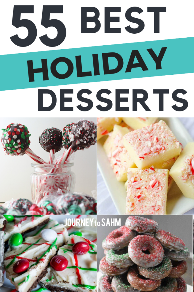 Easy Holiday desserts perfect for the whole family. Traditional Christmas treats ideas that are homemade. Complete the dessert trays at the holiday parties and exchanges by bringing a dessert that's not cookies for once. #Christmas #dessertfoodrecipes #Christmasrecipes #Holidayrecipes #baking