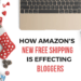 The ugly truth about how Amazon's holiday shipping policy is effecting bloggers in 2018. Learn how to optimize your posts for the Amazon affiliate program to reach more people on Pinterest and make money online. Tips and tricks to use the Amazon free shipping technique to your advantage and make more Amazon sales on your website and niche. #blogging #bloggingtips #bloggerlife #parentingblog #momblog