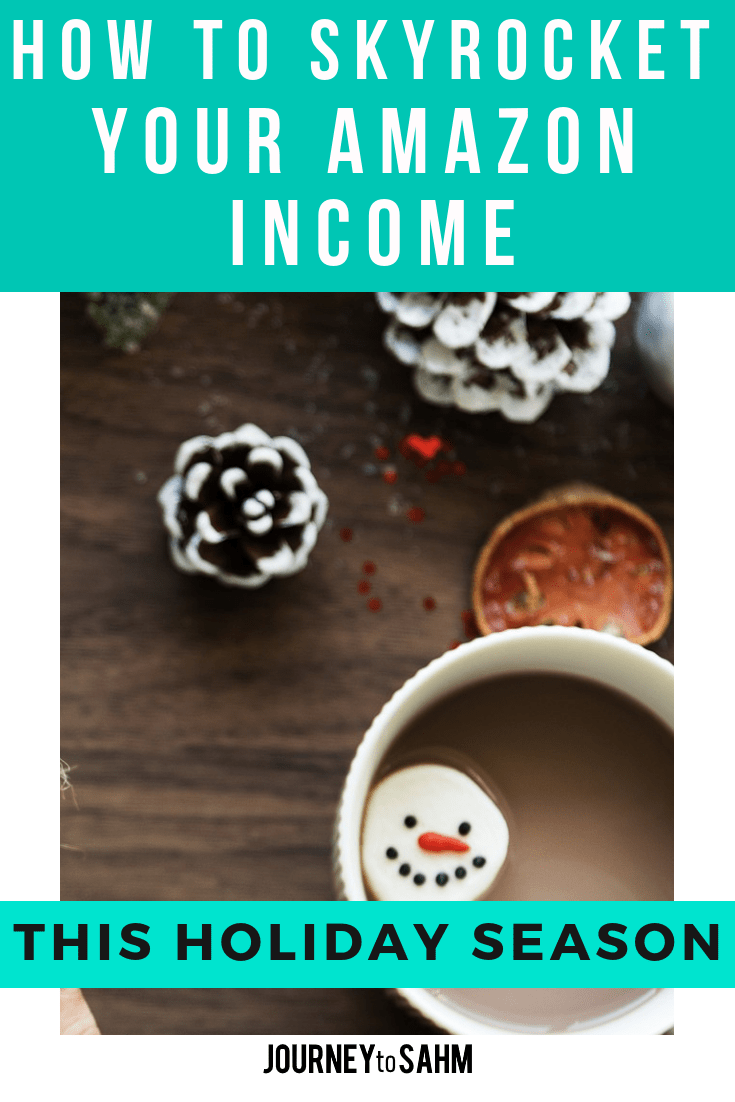 How to skyrocket your amazon income this holiday season with these blogging tis and tricks. Learn about the Amazon affiliate program and create ideas on how to market your blog for Christmas. You will make money within weeks or even days of starting these tricks on your website no matter your niche. #blogging #bloggingtips #blogger #bloggerlife #momblogger