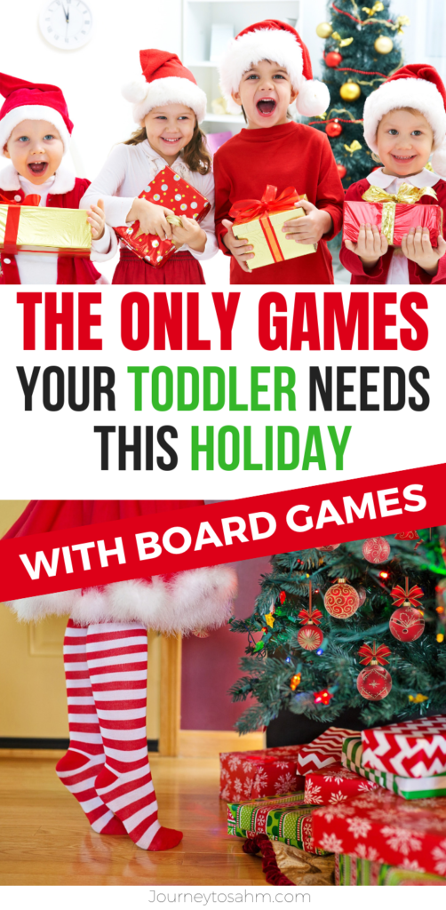 The best easy toddler games this Christmas with board games. Use these kid activities and games to keep the kids entertained indoors all day and get your Black Friday shopping done early. A list of the best games for kids and preschoolers to help educatate and increase learning at home. #holidaygifts #giftguide #giftideas #christmasgifts #kidactivities