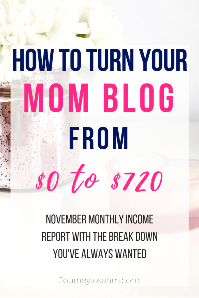 Learn how I made more than $720 in just one month. Includes a complete blog income and expense breakdown. Blogging is a great way to make money online and use social media to its full potential. #bloggingtips #momblogger #blog