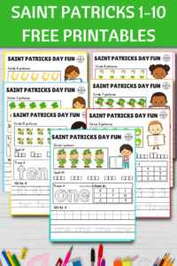 Fun St. Patrick's Day sensory play activities and crafts for kids. Go on scavenger hunts in the preschool classroom with Leprachauns and a pot of gold. These holiday ideas are great for St. Patty's day and includes free printables! #stpattysday #stpatricksday #preschoolartprojects #preschoolcrafts #preschoolactivities