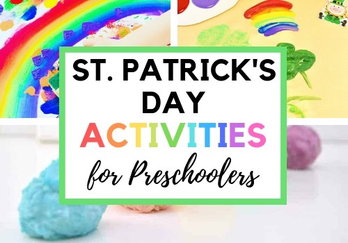 Fun St. Patrick's Day sensory play activities and crafts for kids. Go on scavenger hunts in the preschool classroom with Leprachauns and a pot of gold. These holiday ideas are great for St. Patty's day and includes free printables! #stpattysday #stpatricksday #preschoolartprojects #preschoolcrafts #preschoolactivities