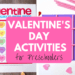 Fun Valentine's Day activities for preschoolers. Valentines games with hearts, numbers, and minute to win it. Cute ideas for elementary school, preschool, and toddlers this holiday! #valentinesdayactivities #valentinesdayideas #activitiesforkids #preschoolactivities #toddleractivity