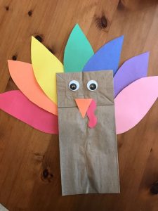 Finished Turkey Paper Bag Craft