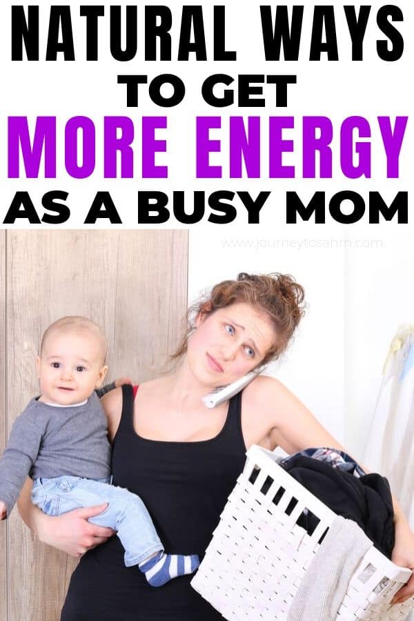 Mom Juggling Baby and Laundry