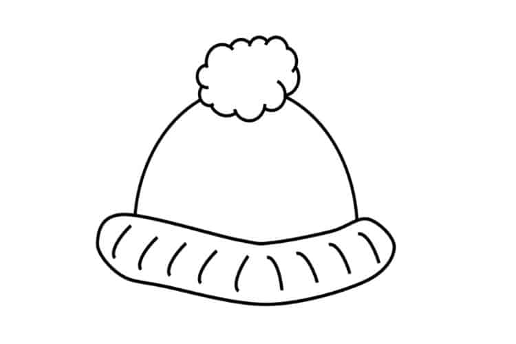 winter hat template