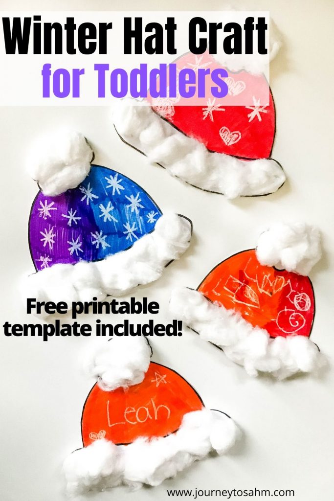 winter hat craft for toddlers