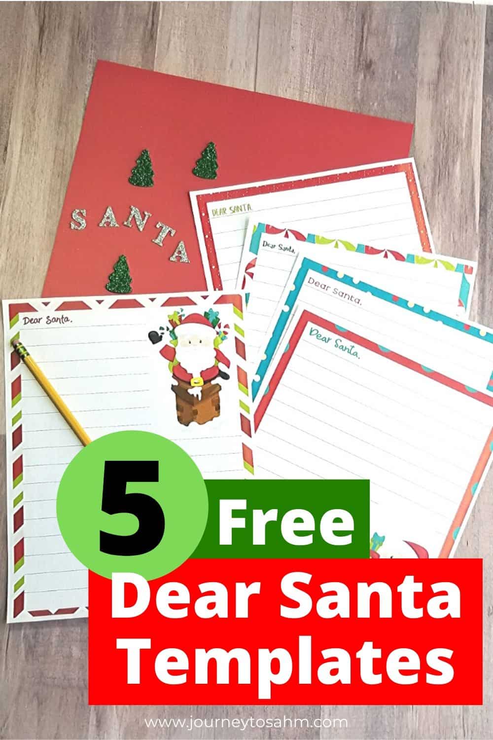 Free Printable Santa Letters with 5 Different Templates Included!