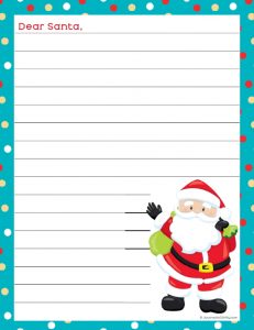 Dear Santa Claus Letter