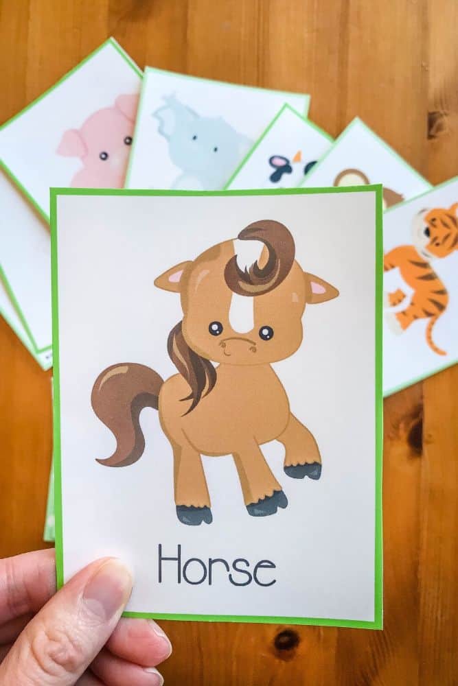 Horse Charades Picture Card