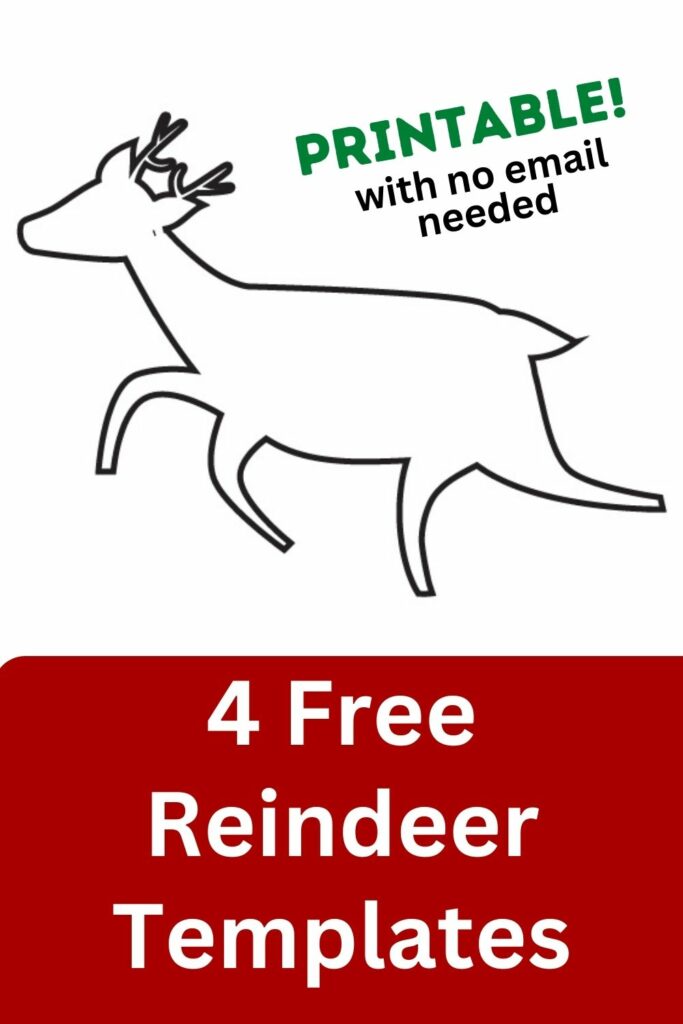 4 Free Reindeer Templates