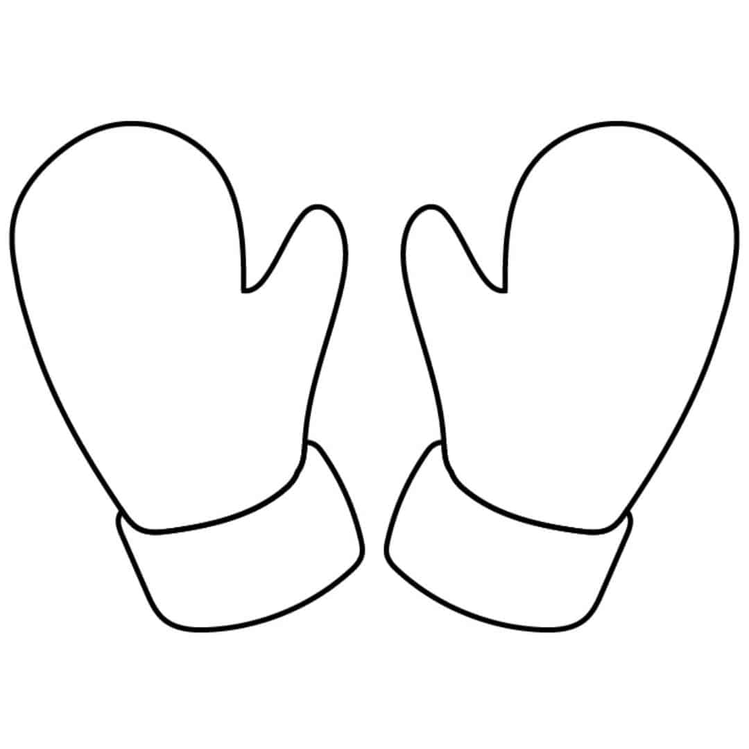 Free Printable Mitten Template | Journey to SAHM