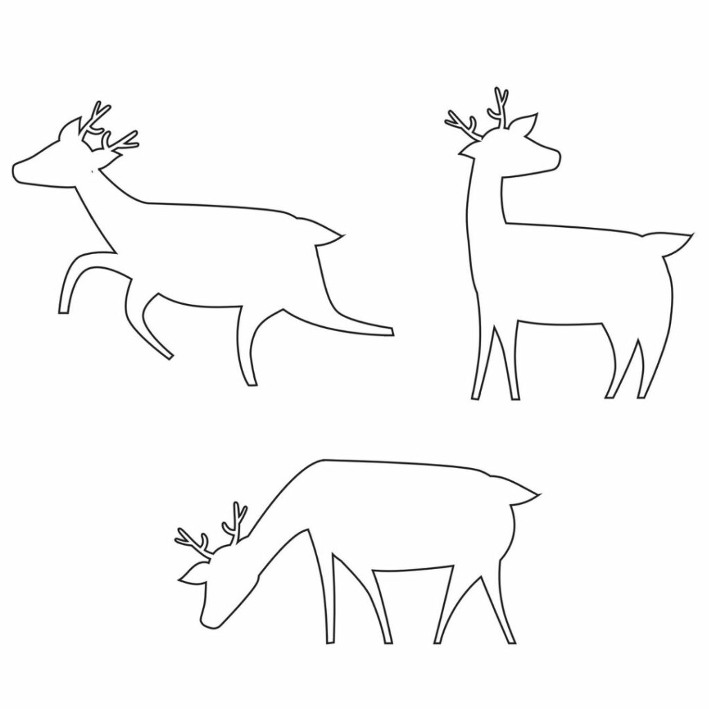 free template of all 3 reindeers